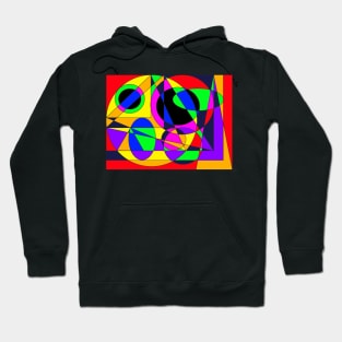 colorful abstract emoji face Hoodie